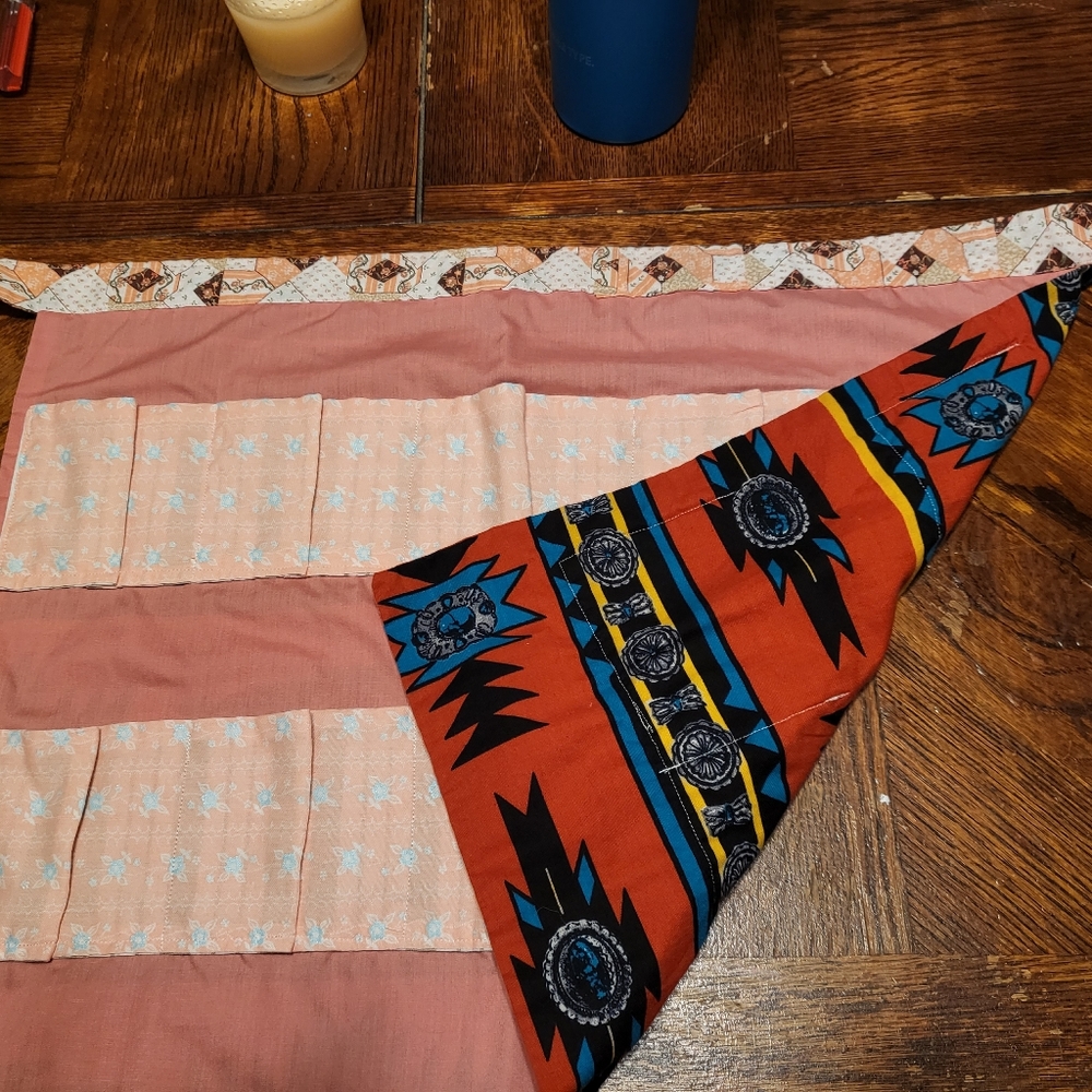 Homemade egg apron